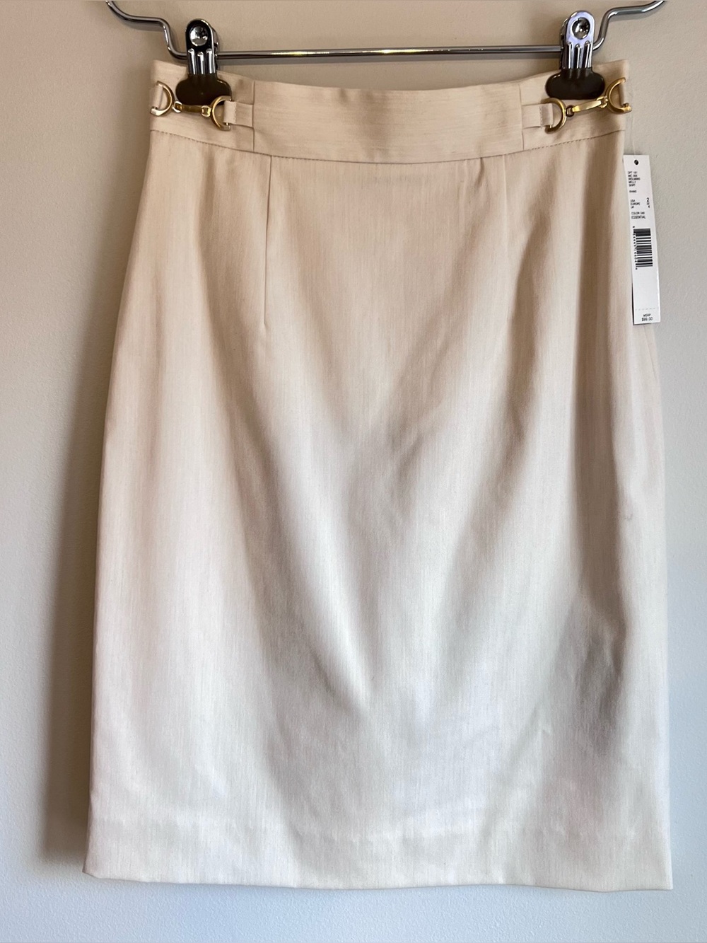Antonio Melani Cream Colored Pencil Skirt Women’s size 2